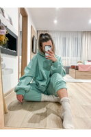 Oversize mikina DUSTY - Smoke Mint