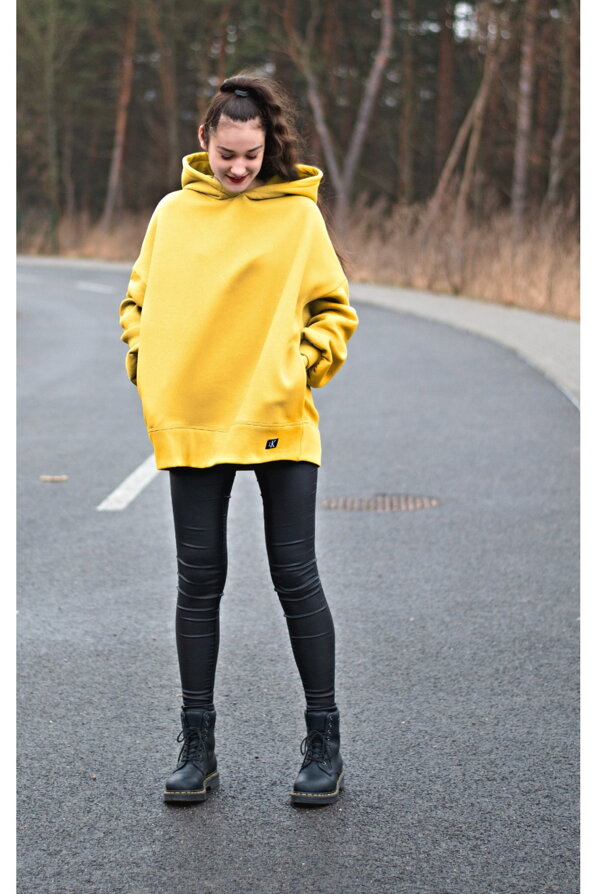 Oversize mikina DUSTY - Žltá