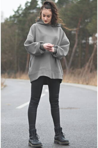 Oversize mikina DUSTY - Sivá