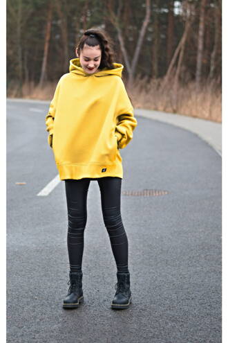 Oversize mikina DUSTY - Žltá