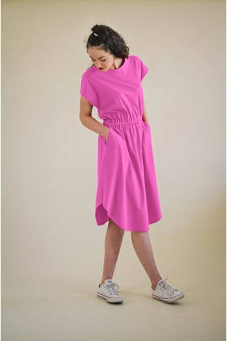 Letné šaty ALESSA - Fuchsia 