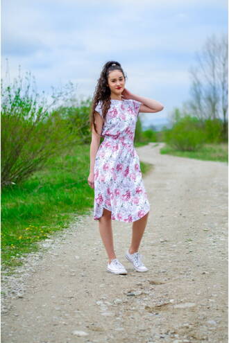 Letné šaty ALESSA - Pivónie 