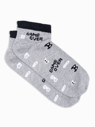 Men's socks U177 - grey/black