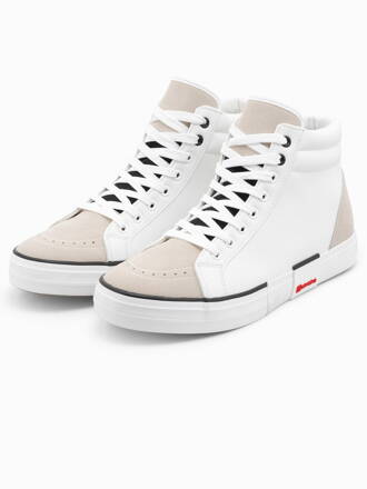 Men's casual sneakers - white T376
