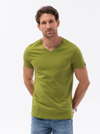 Men's plain t-shirt S1369 - olive