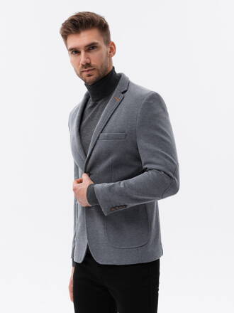 Casual men's blazer M80 - grey