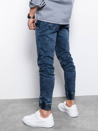 Men's pants joggers P1056 - blue