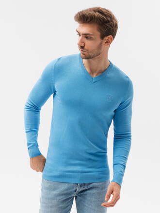Men's sweater E191 - light blue