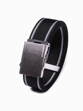 Men's sackcloth belt A028 - black
