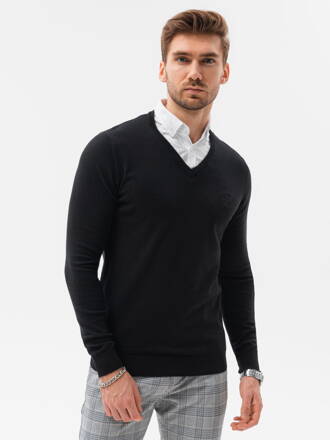 Men's sweater E120 - black