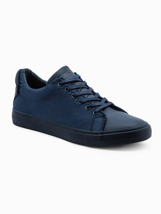 Men's high-top trainers T351 - navy