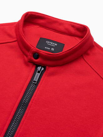 Men's zip-up sweatshirt B1071 - red