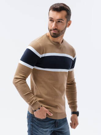 Men's sweater E190 - camel