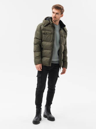 Men's winter jacket  C518- olive