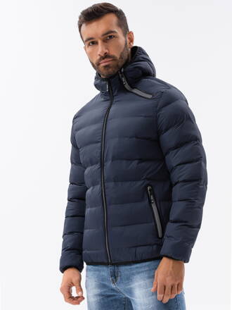 Men's Autumn quilted jacket C451 - navy