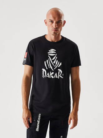 Men's printed T-shirt DKR 0122 S1834 - black