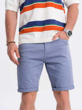 Men's casual shorts W303 - light blue
