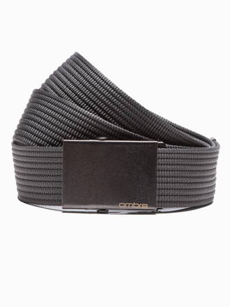 Men's sackcloth belt A376 - dark grey