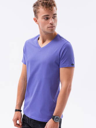 Men's plain t-shirt S1369 - violet