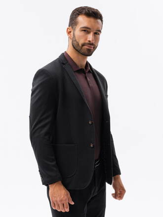 Casual men's blazer M80 - black