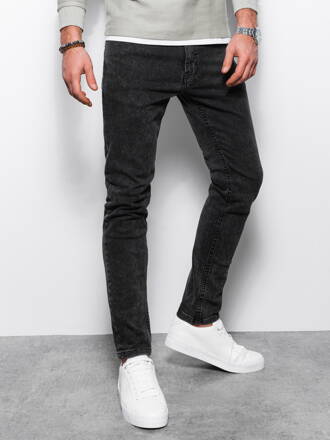 Men's jeans SKINNY FIT - black P1062