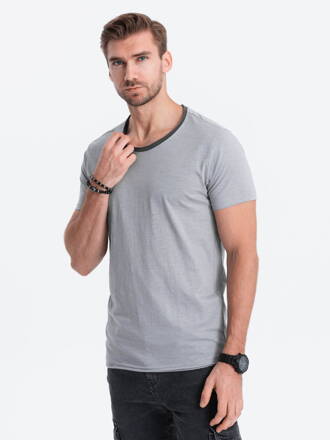 Men's plain t-shirt S1385 - grey