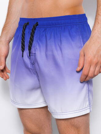 Men's swimming shorts W318 - blue/white