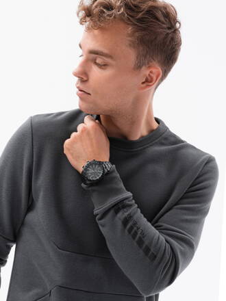Men's sweatshirt - dark grey B1349
