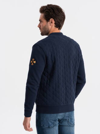 Men's zip-up sweatshirt - V3 navy B1422