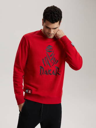 Men's sweatshirt DKR CREW 04 B1563 - red