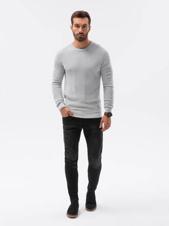 Men's sweater E185 - light grey
