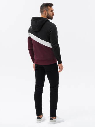 Men's hooded sweatshirt - black V2 B1419