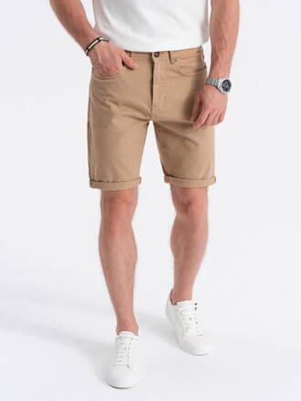 Men's casual shorts W303 - dark beige