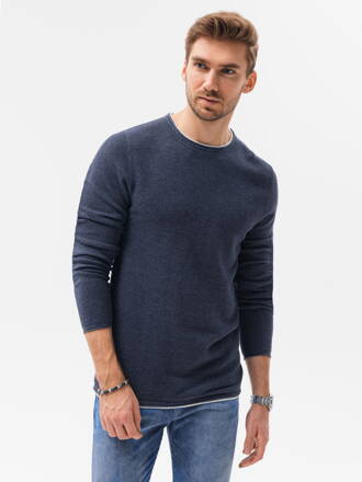 Men's sweater E121 - navy/melange