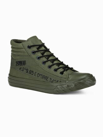 Men's ankle shoes T357 - khaki