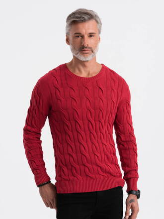 Men's sweater E195 - red