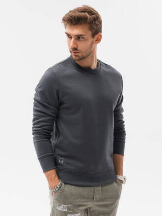 Men's plain sweatshirt B978 - dark grey