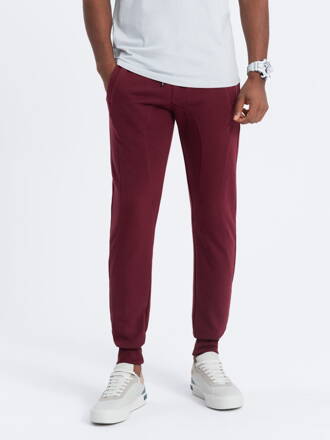 Men's sweatpants P867 - dark red