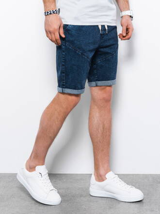 Men's denim shorts - dark jeans W361