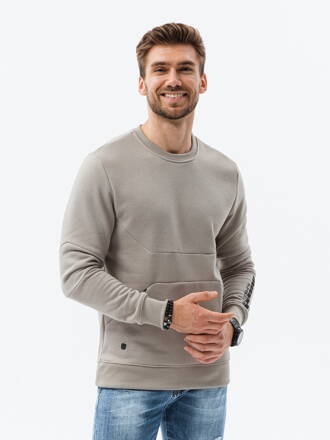 Men's sweatshirt - beige B1349