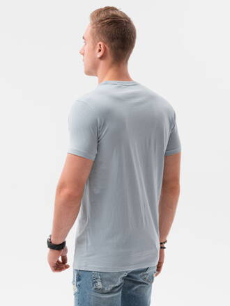 Men's printed t-shirt S1434 V-17B- blue