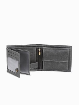 Men's leather wallet A092 - black