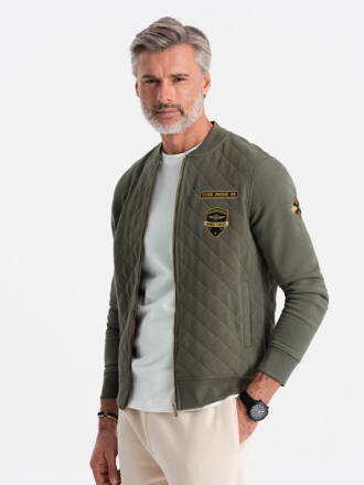 Men's zip-up sweatshirt - V3 olive B1422