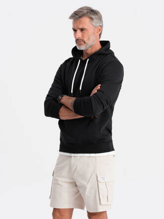 Men's hooded sweatshirt B979 - black V