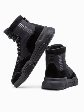 Men's casual sneakers T348 - black