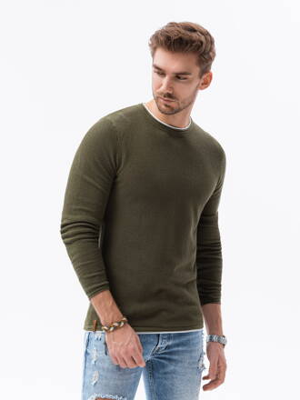 Men's sweater E121 - olive