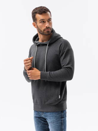 Men's hooded sweatshirt B1313 - dark grey