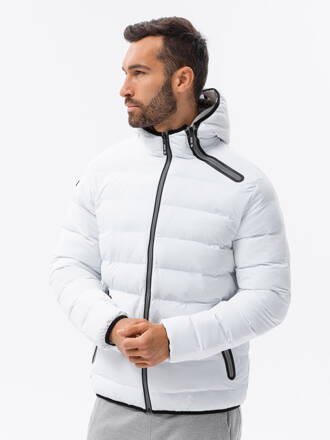 Men's Autumn quilted jacket C451 - white