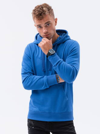 Men's printed hoodie B1351 - blue