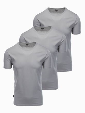 Men's plain t-shirt - grey 3-pack Z30 V12